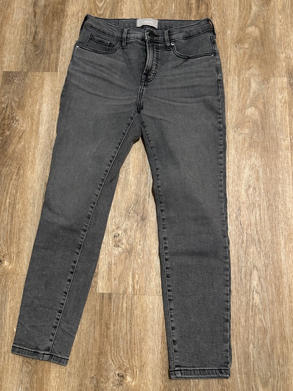 Everlane Charcoal Gray Mid-rise Ankle Skinny Jeans